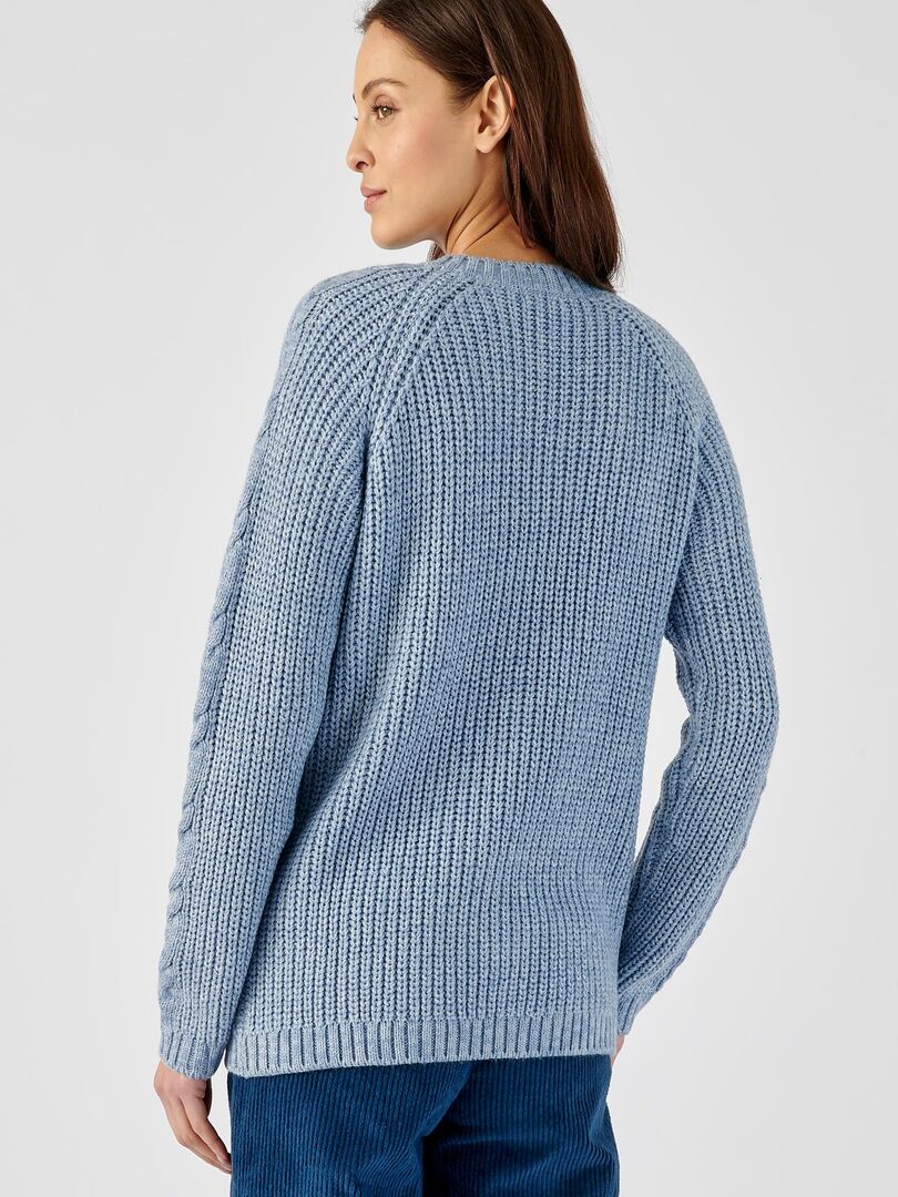 Pull maille fantaisie gris Damart | La Redoute