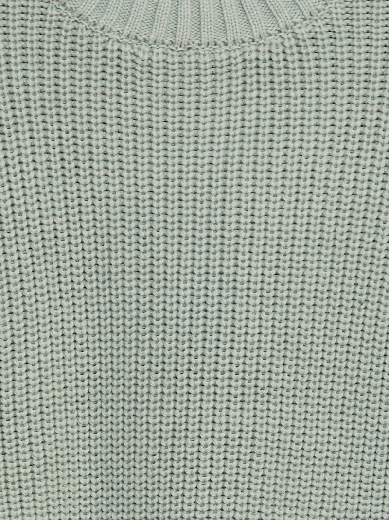 Pull en maille perlée Vert - Kiabi