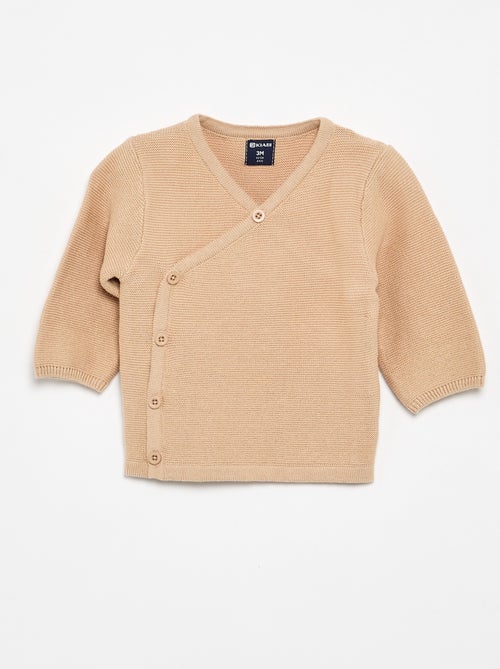 Pull en maille point mousse - Kiabi
