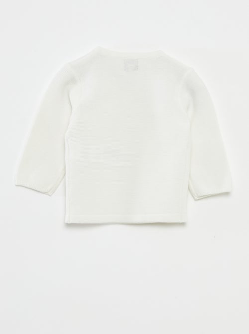 Pull en maille point mousse - Kiabi