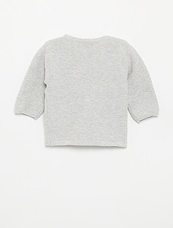 Pull en maille point mousse