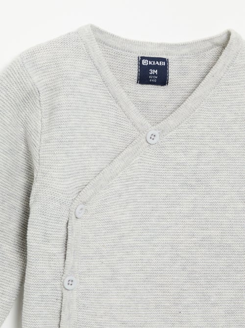 Pull en maille point mousse - Kiabi