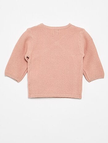 Pull en maille point mousse
