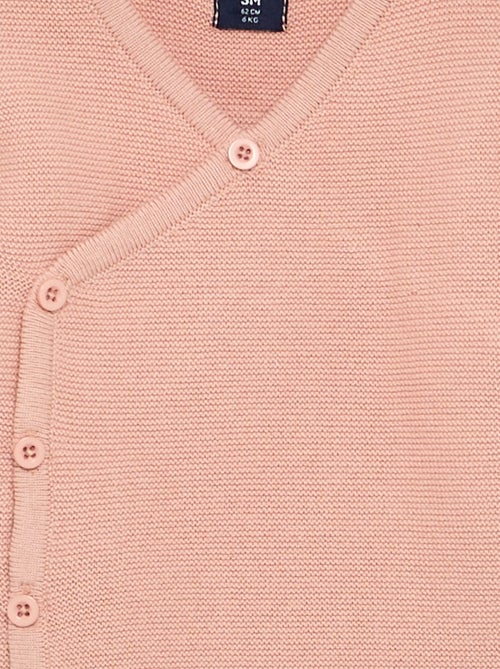 Pull en maille point mousse - Kiabi