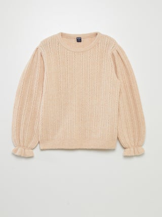 Pull en maille pointelle