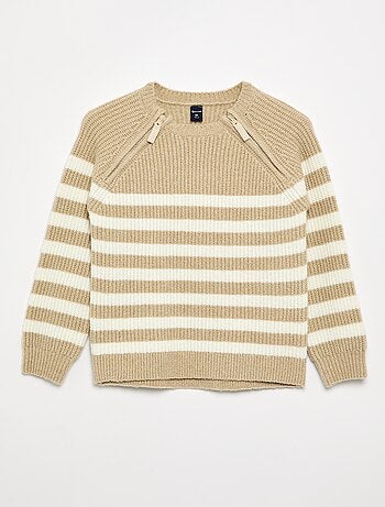 Pull en maille rayée - collection facile à enfiler