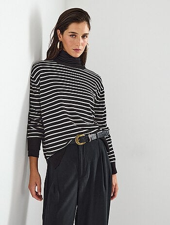 Pull en maille rayée, MO Fashion