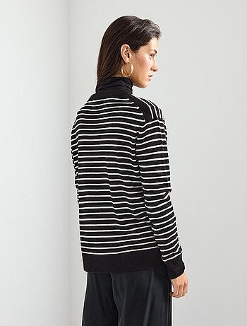 Pull en maille rayée, MO Fashion