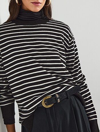 Pull en maille rayée, MO Fashion