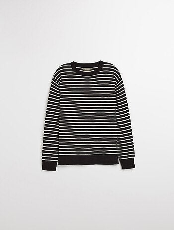 Pull en maille rayée, MO Fashion
