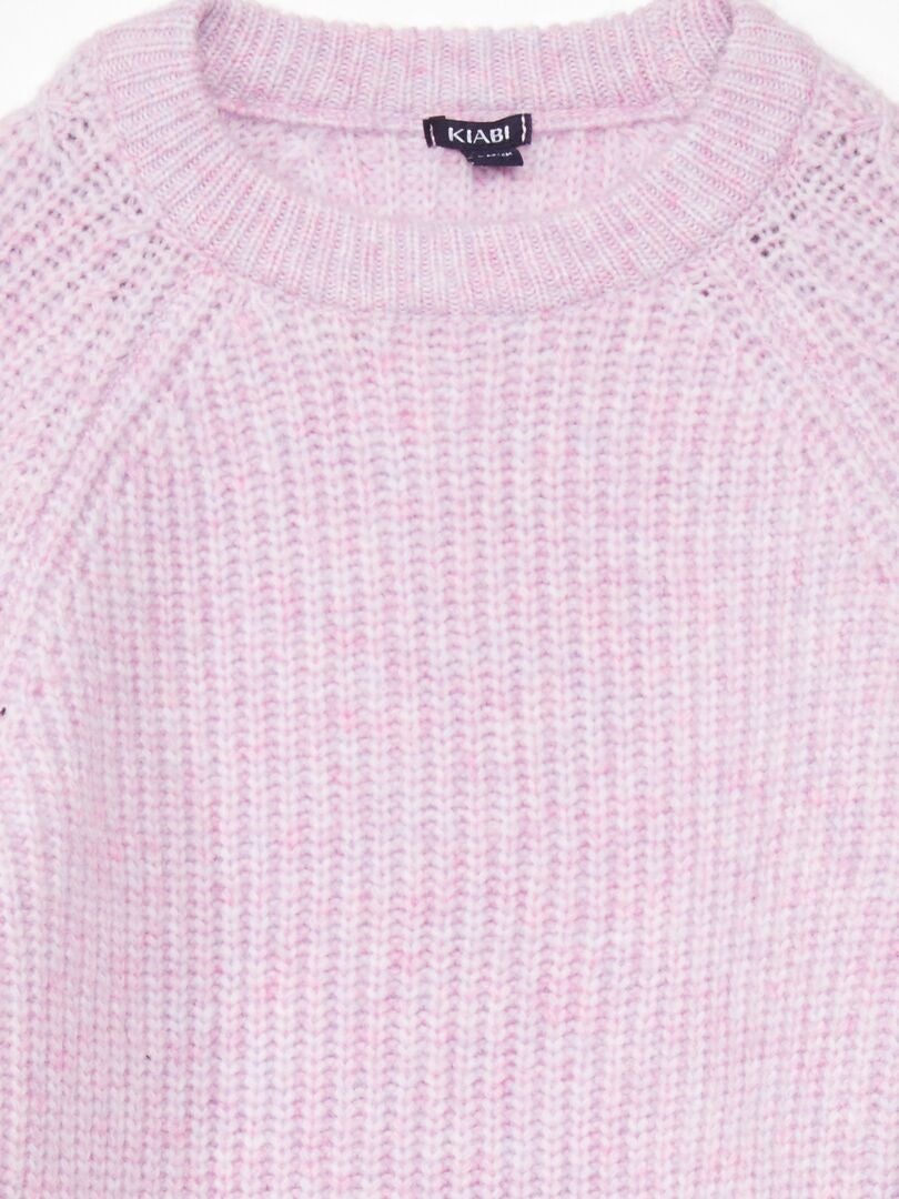 Pull en maille Rose - Kiabi