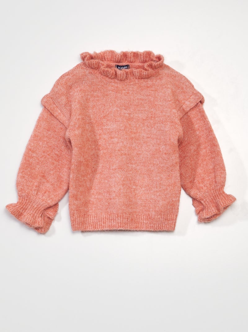 Pull en maille Rose - Kiabi