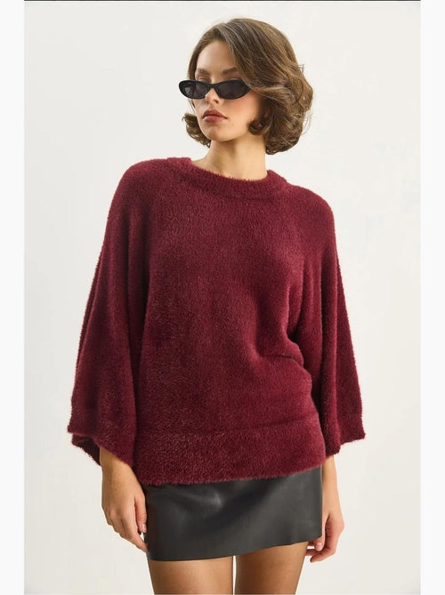Pull en maille texturée à col rond lucci - Kiabi Pull en maille texturée à col rond lucci - Kiabi