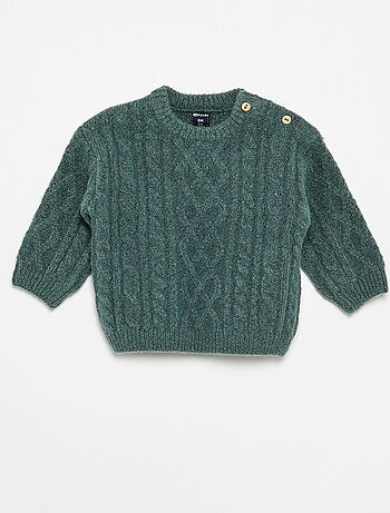 Pull en maille torsade