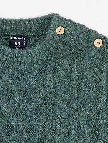 Pull en maille torsade