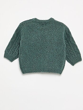Pull en maille torsade