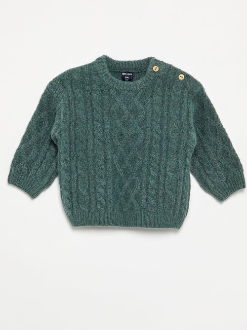 Pull en maille torsade - Kiabi Pull en maille torsade - Kiabi
