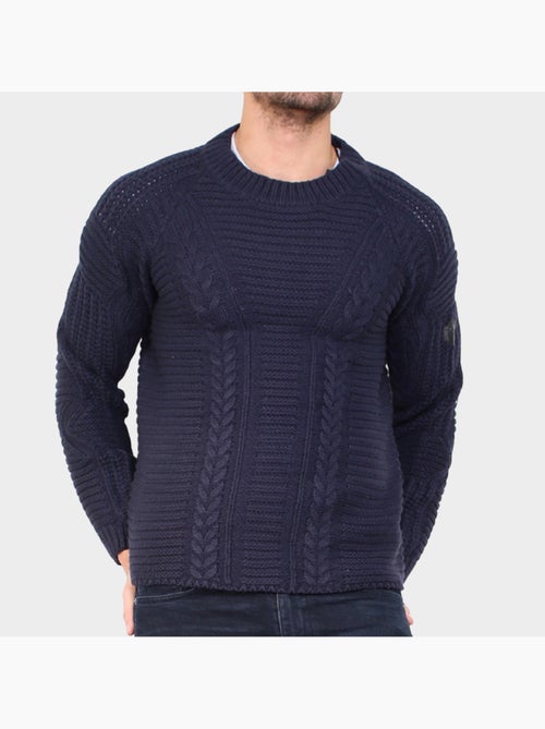 Pull en maille torsadée - Kiabi