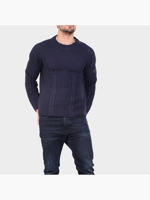 Pull en maille torsadée - Kiabi