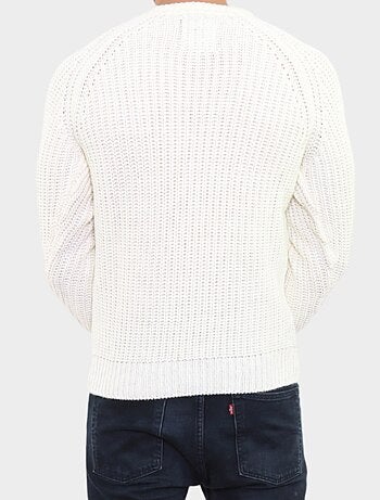 Pull en maille torsadée