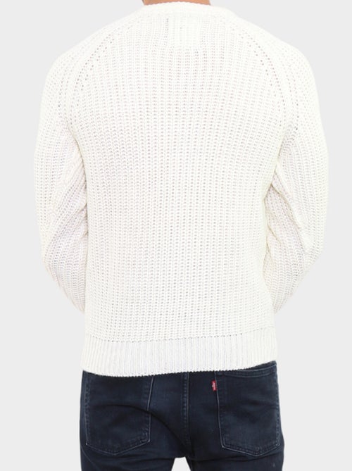 Pull en maille torsadée - Kiabi