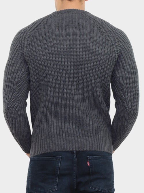 Pull en maille torsadée - Kiabi