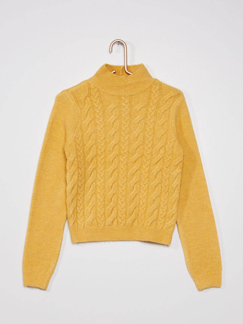 Pull jaune femme kiabi sale