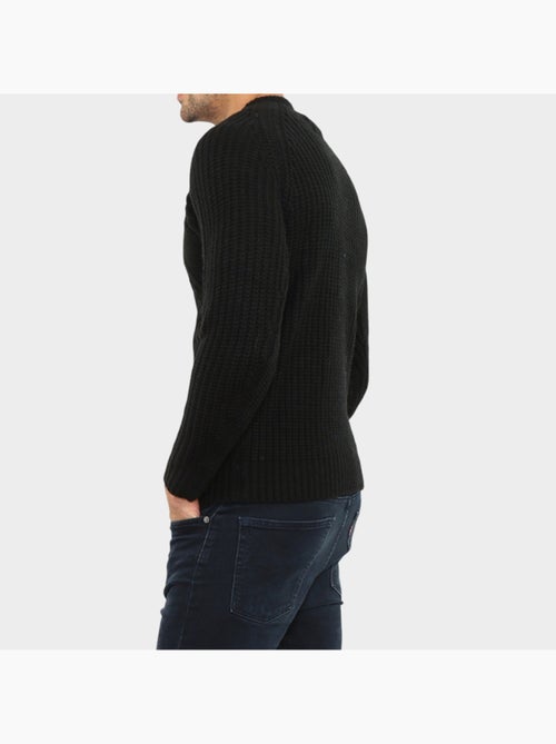 Pull en maille torsadée - Kiabi