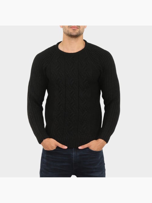 Pull en maille torsadée - Kiabi