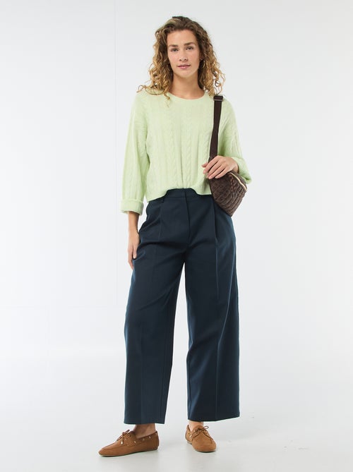 Pull en maille torsadée - Kiabi