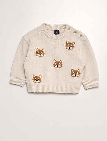 Pull en maille tricot 'animaux'