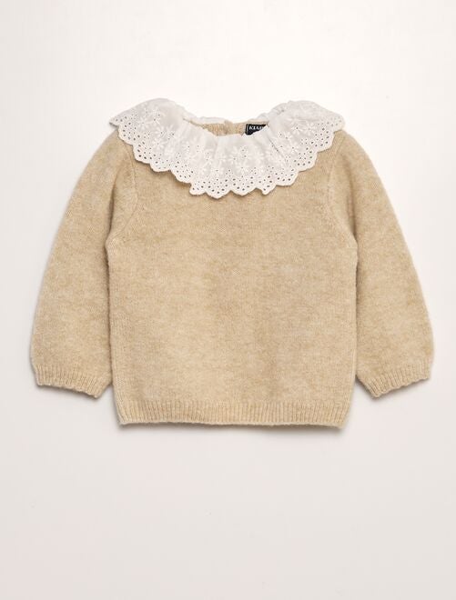 Pull en maille tricot - Kiabi