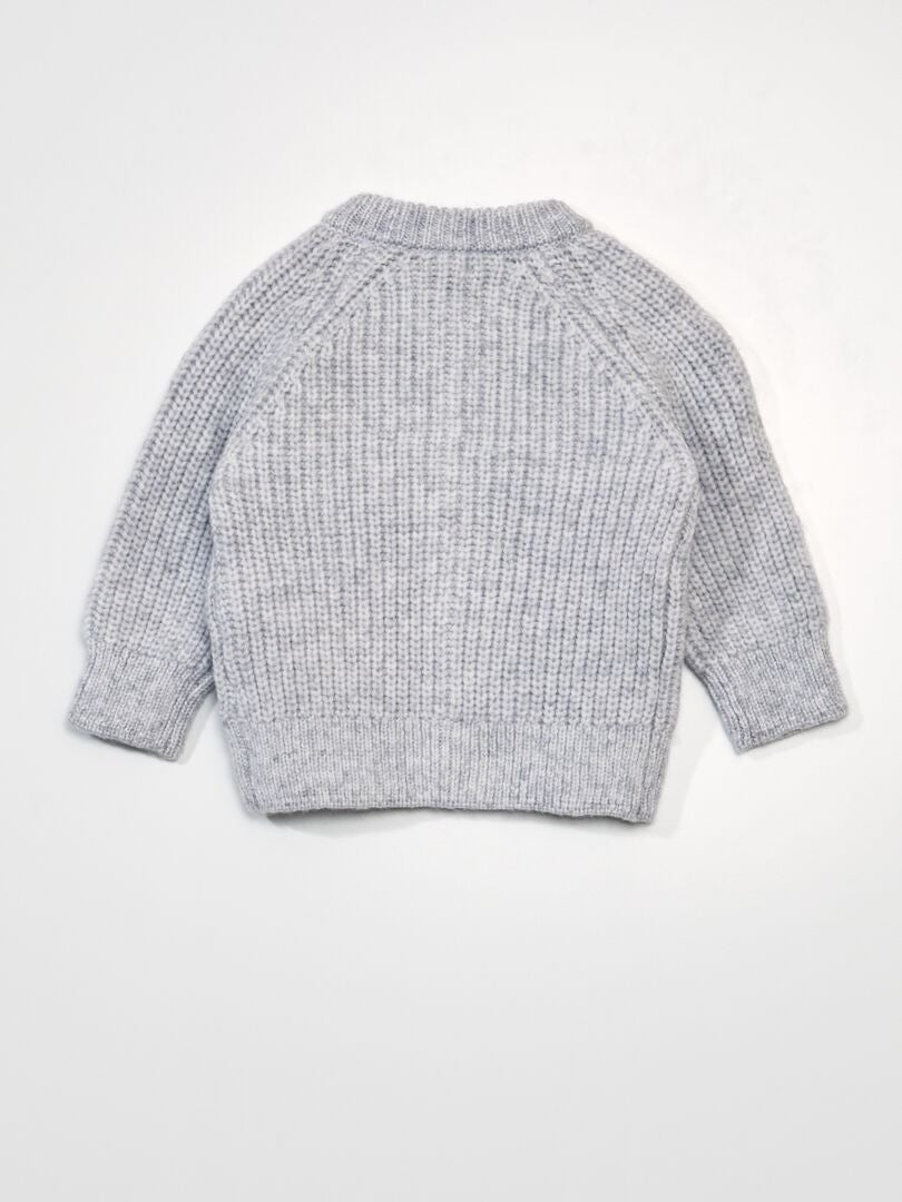 Pull Sans Manches En Maille En Tricot Chiné Rouge | Tricots | PLT FR