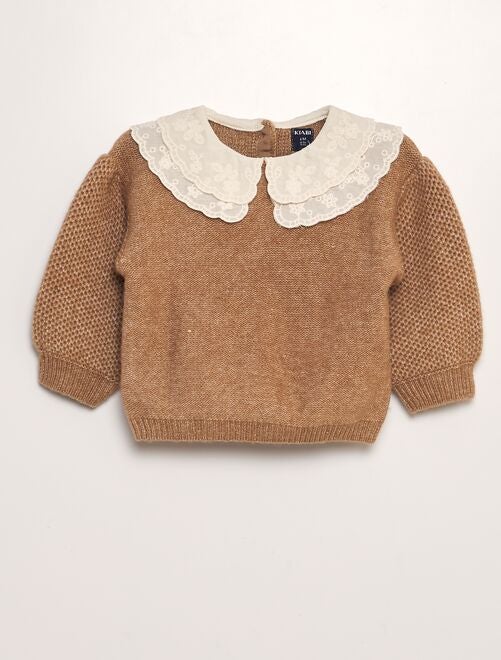 Pull en maille tricot - Kiabi