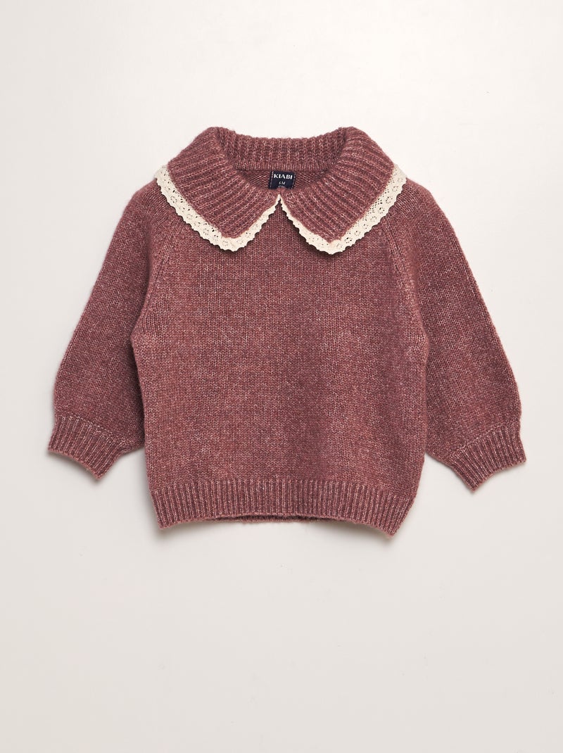 Pull en maille tricot ROSE - Kiabi