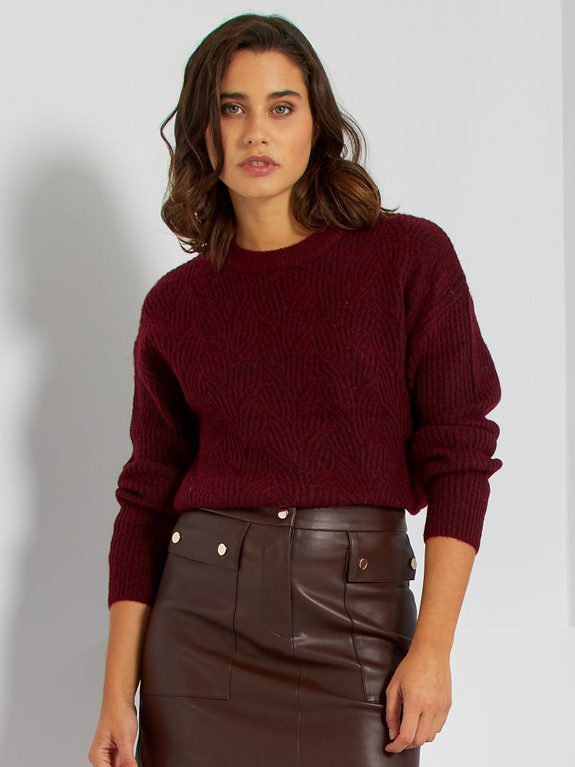 Pull en maille tricot