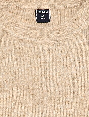 Pull en maille uni à col rond