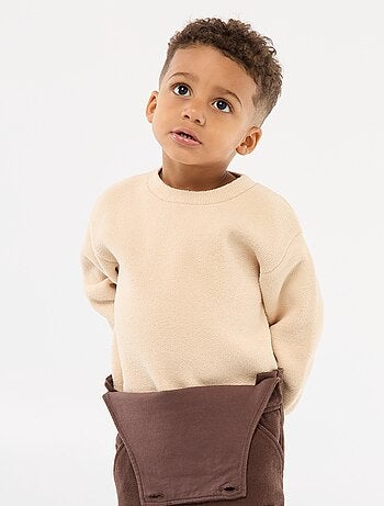 Pull en maille uni à col rond