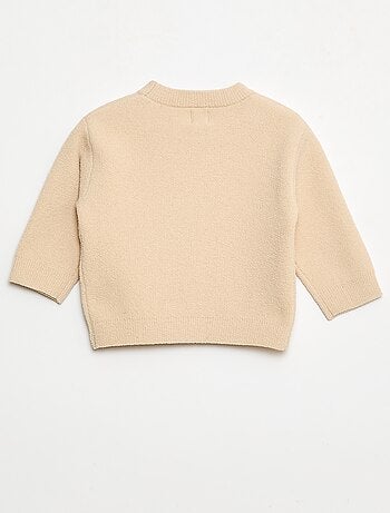 Pull en maille uni à col rond