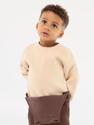 Pull en maille uni à col rond