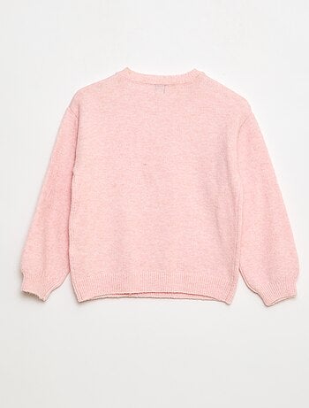 Pull en maille uni à col rond