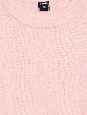 Pull en maille uni à col rond