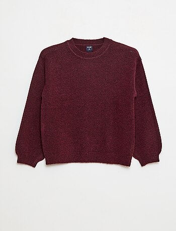 Pull en maille uni à col rond