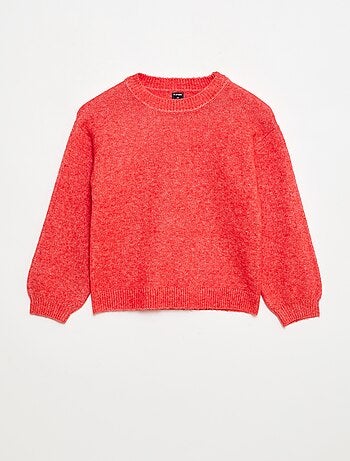 Pull en maille uni à col rond