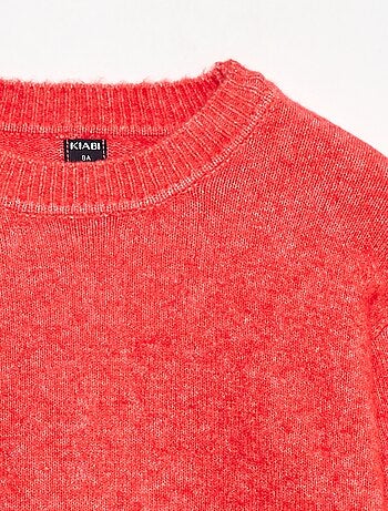 Pull en maille uni à col rond