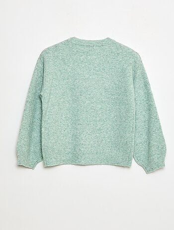 Pull en maille uni à col rond