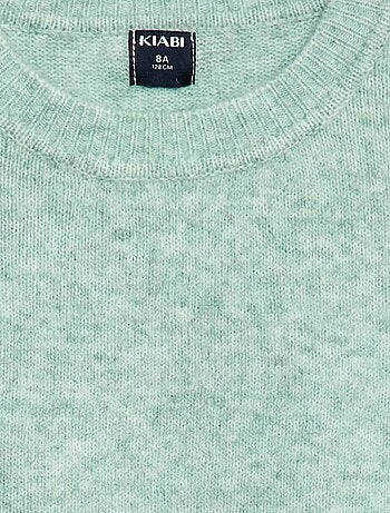 Pull en maille uni à col rond
