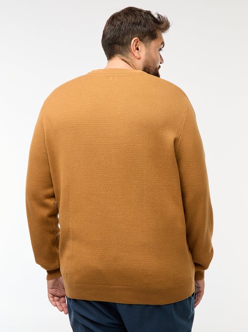 Pull en maille uni - Kiabi