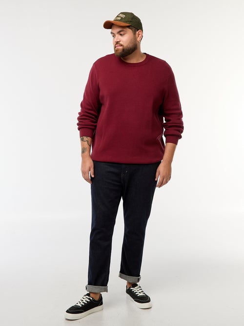 Pull en maille uni - Kiabi