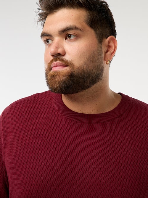 Pull en maille uni - Kiabi